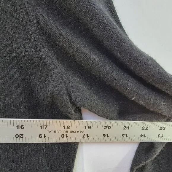 Charter Club 2-PLY 100% Cashmere Black Classic Turtleneck Sweater Size L - Picture 7 of 7